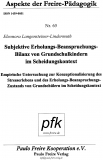 Eleonora Langensteiner-Lindermuth: Subjektive Erholungs-Beanspruchungs-Bilanz von Grundschulkindern im Scheidungskontext
